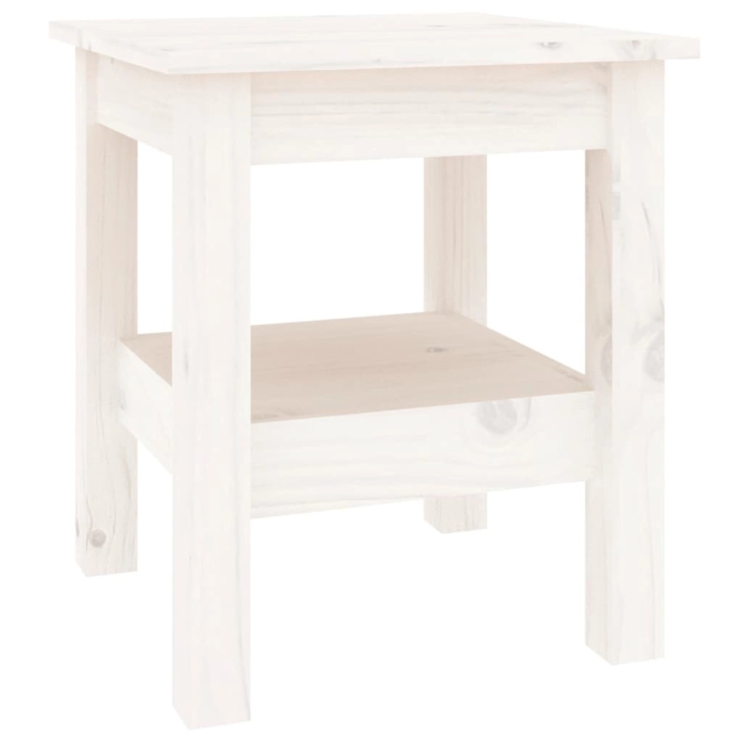 vidaXL Couchtisch Weiß 35x35x40 cm Massivholz Kiefer 814260 günstig online kaufen