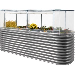 Vitavia Abdeckung für Hochbeet Basic 858 plus Erweiterung, schützt Pflanzen vor Schädlingen und Niederschlag.