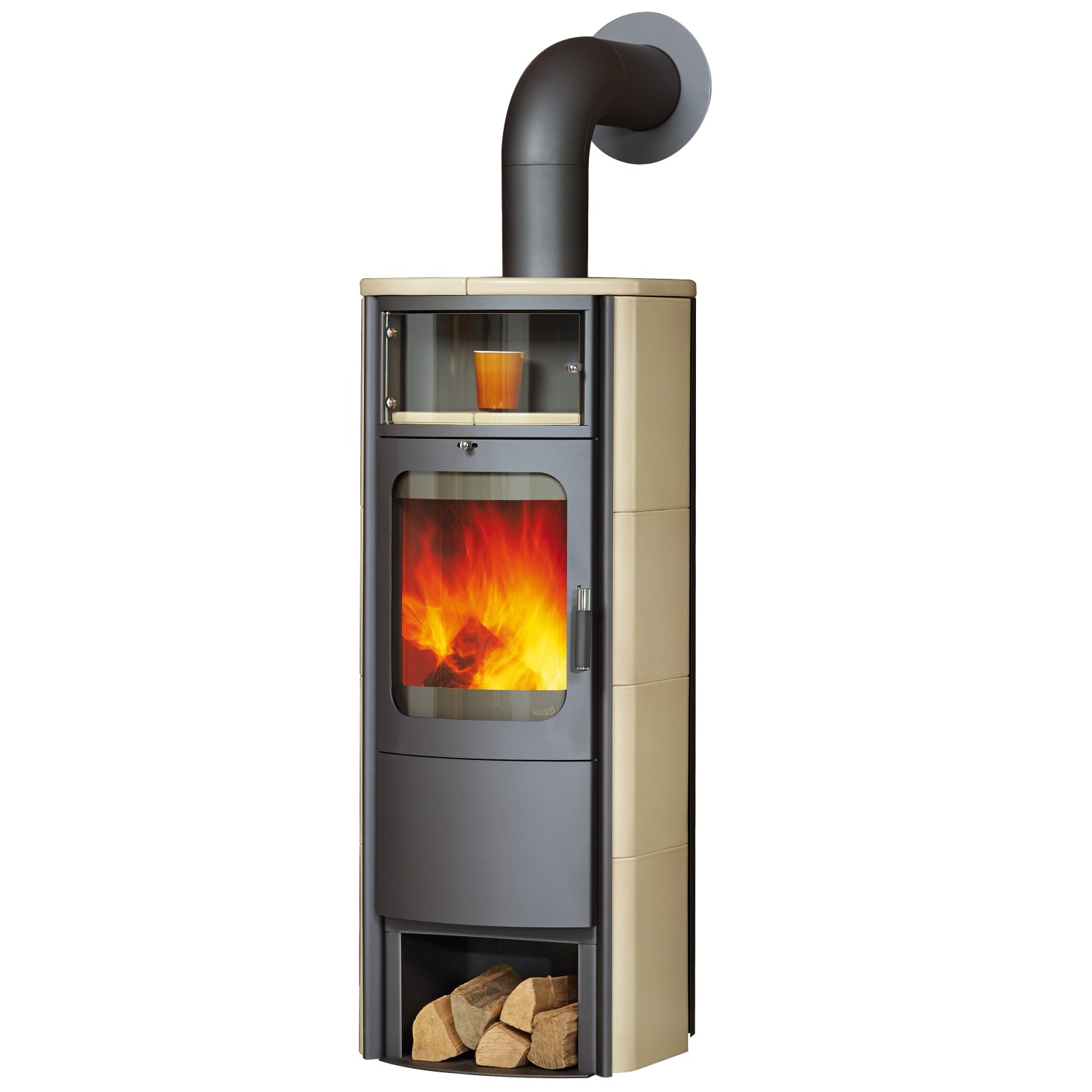 Hark Dauerbrand Kaminofen Opera B Grande Creme 7 KW mit Automatik EEK: A+ günstig online kaufen