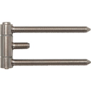 SFS Stahlzargenband, 3-teilig, vernickelt, mit Aushängesicherung. Robustes Türband für Holztüren an Stahlzargen.