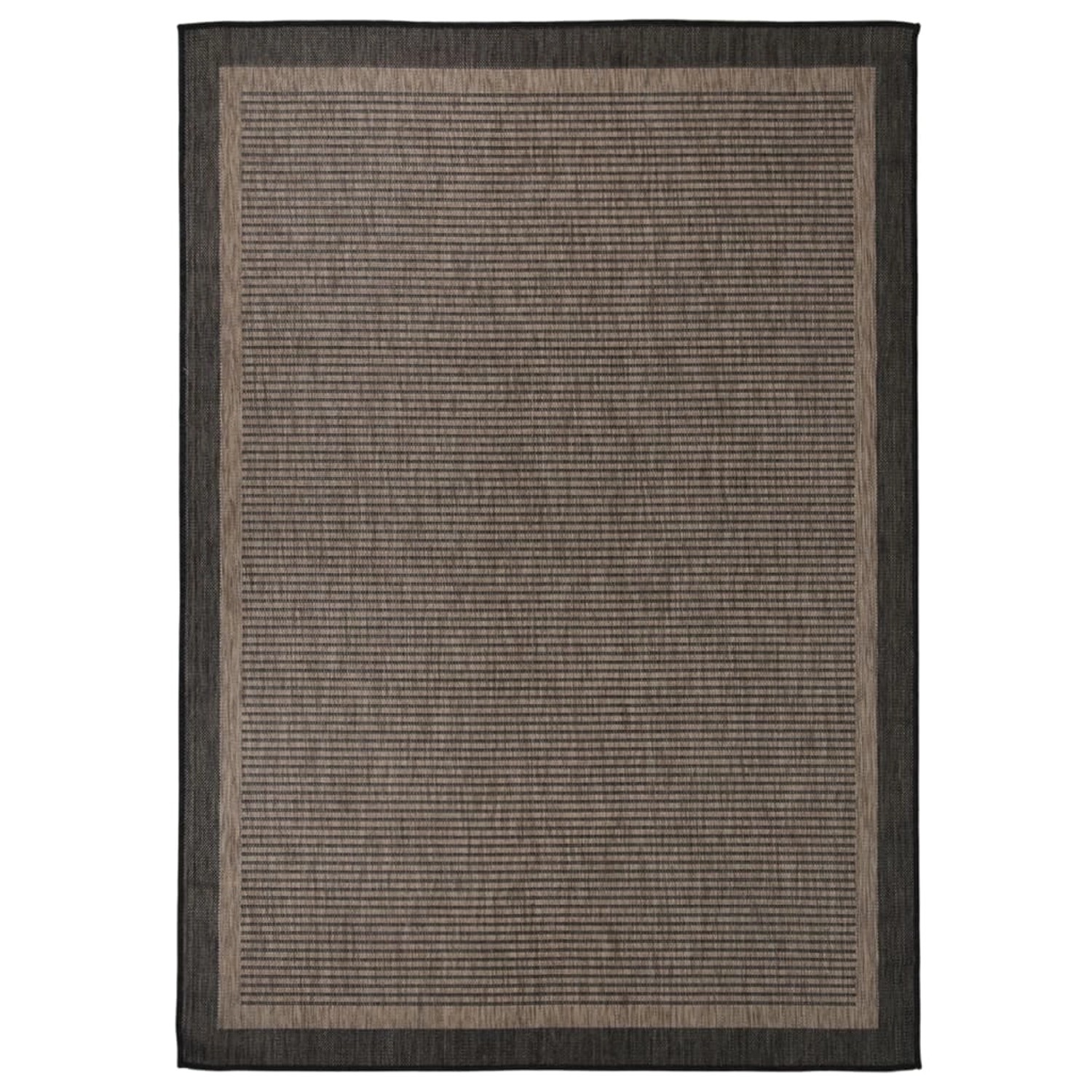 vidaXL Outdoorteppich Flachgewebe 140x200 Cm Dunkelbraun 1124015 günstig online kaufen