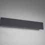 Moderne LED-Wandlampe Concha in Anthrazit von Trio Leuchten, 80x47 cm.