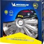 Michelin Radzierblenden Typ Monique, 14 Zoll, silber mit Chromring, 4er-Set.