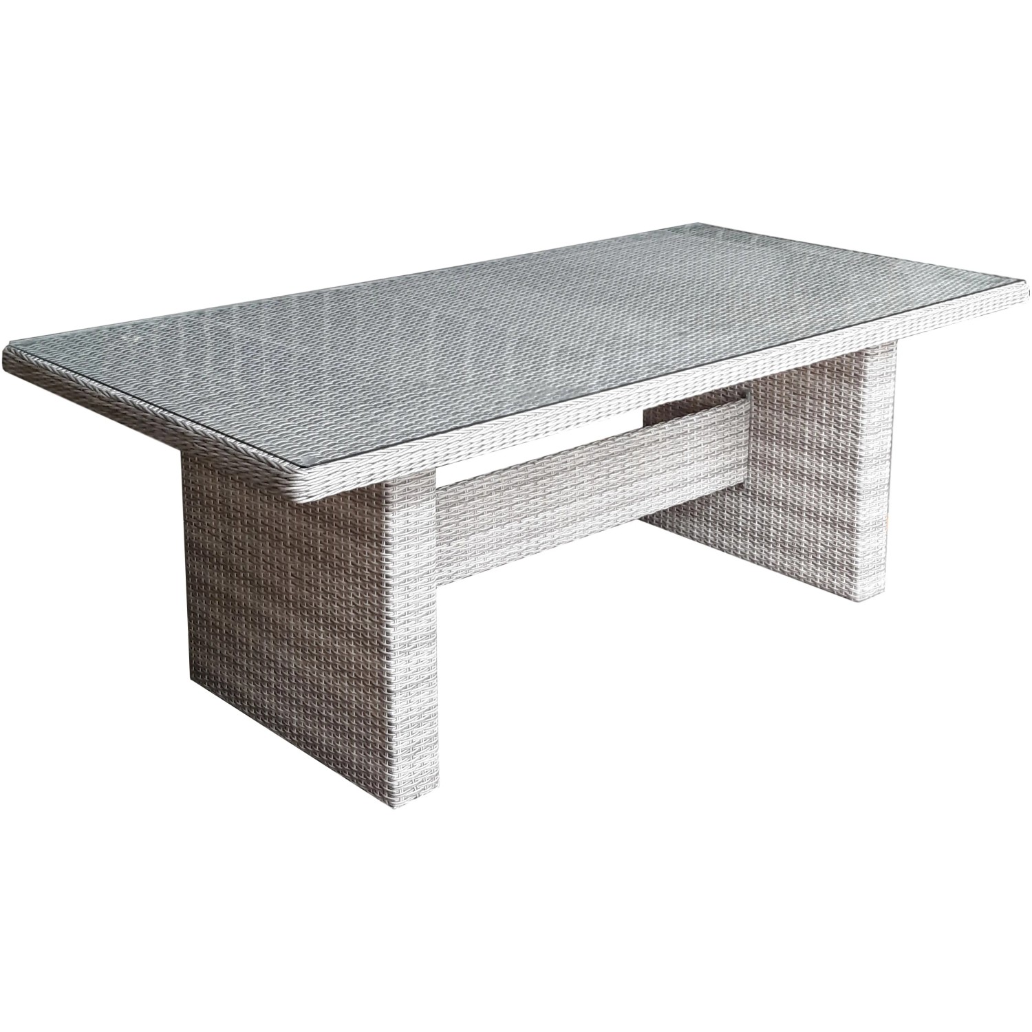 Graues Garden Pleasure Gartenmöbel-Set Dijon, 5-teilig, mit Tisch und Sesseln. Lounge-Gartenmöbel.
