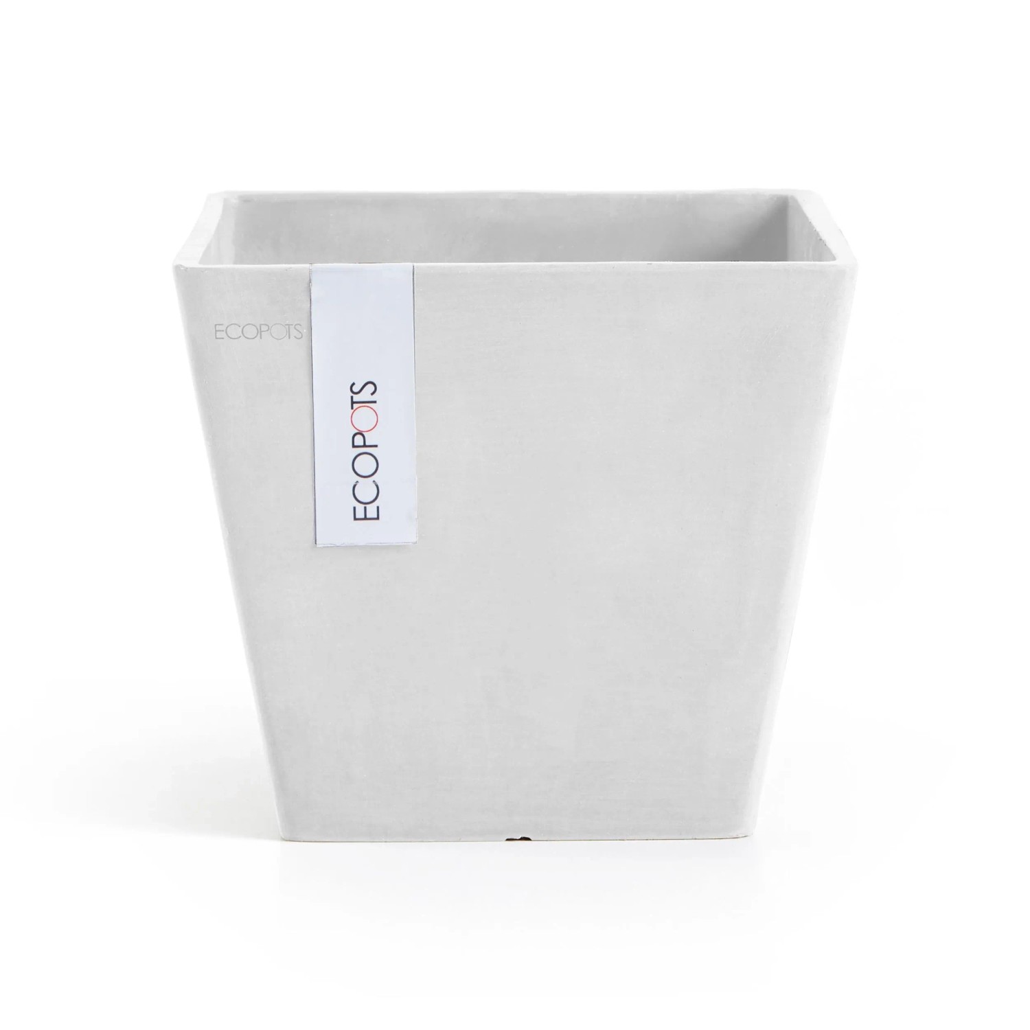 Ecopots Pflanztopf Rotterdam Weiß 20 cm x 17,5 cm günstig online kaufen