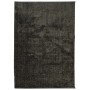 Anthrazitfarbener, glänzender Hochflor Teppich Istan, 120x170 cm. Weicher, moderner Teppich für Wohnzimmer und Schlafzimmer.