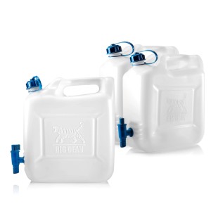 BigDean 3X Wasserkanister 12l Trinkwasserbehälter Trinkwasserkanister Mit Hahn Lebensmittelecht Geeignet Für 10 12 Liter 20 Plus 70 Grad Celsius