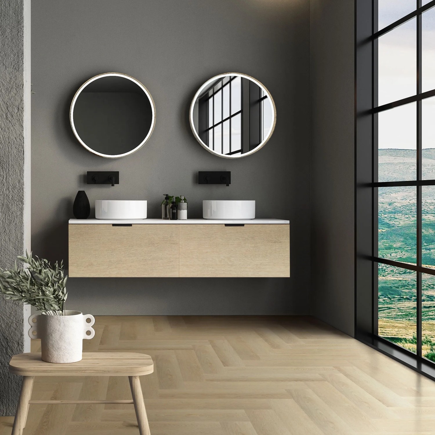 Obir Pvc ML-Design Klick Vinyl 61 x 12,8 cm Fischgrät Eiche Natur kaufen bei OBI