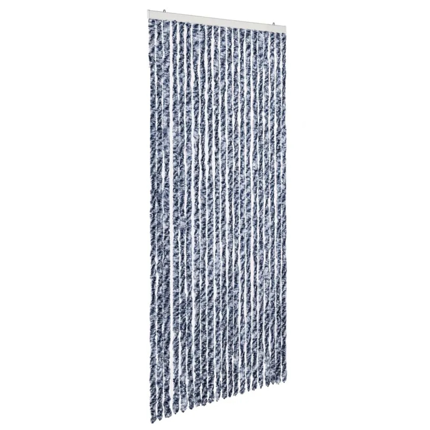 vidaXL Insektenschutz-Vorhang Blau und Weiß 90x200 cm Chenille 315127