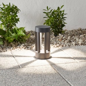 Lindby LED Außenleuchte Jordis 9932013 Spritzwassergeschützt Modern in Schwarz aus Aluminium 1-flammig