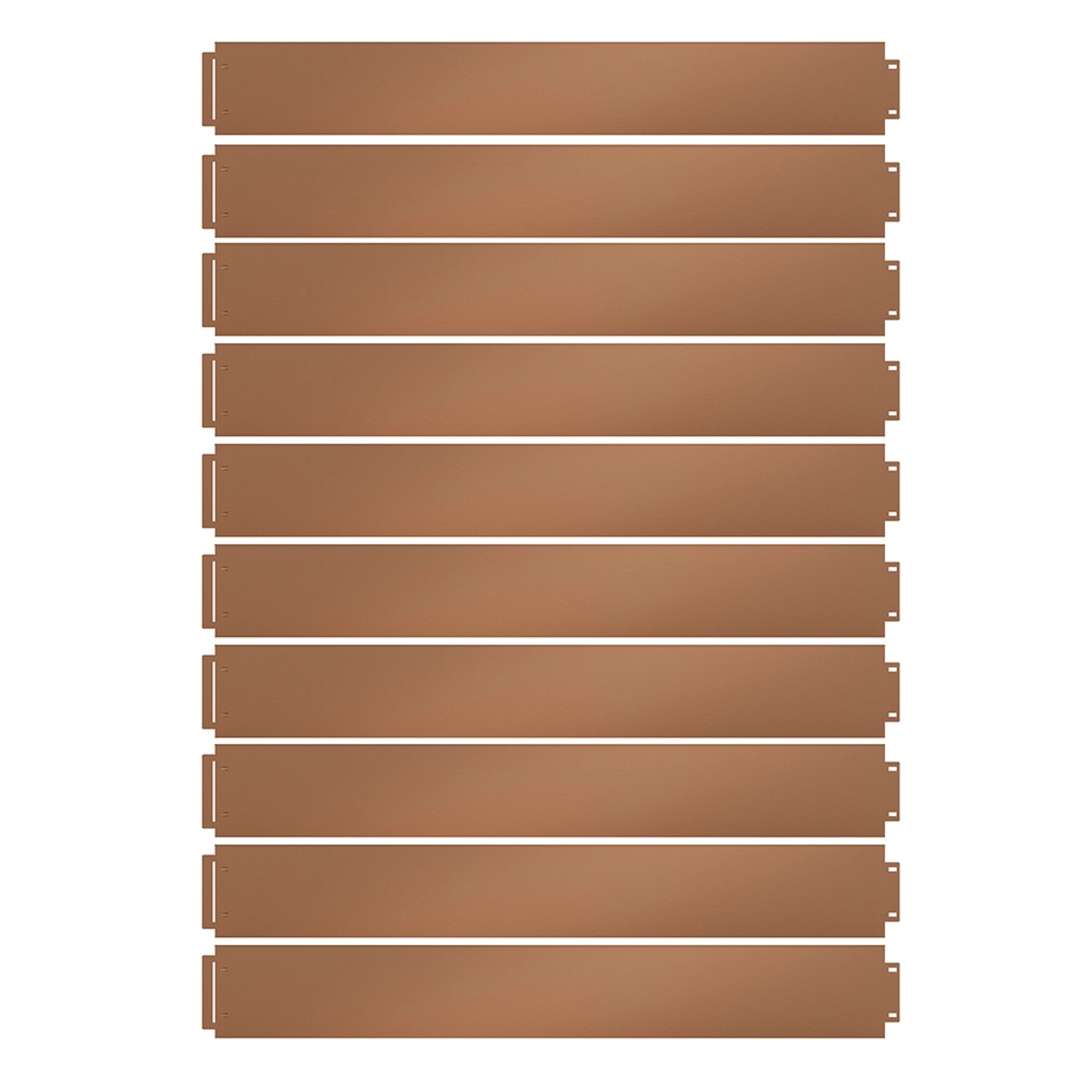 OK-Living Rasenkante Braun 100 x 14 cm 10 Meter günstig online kaufen