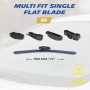 Michelin Scheibenwischer Multi Fit 35 cm mit Adaptern für einfache Montage.