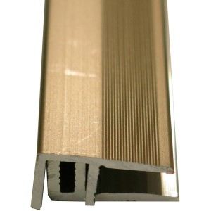 Edelstahl Abschlussprofil für Laminat/Parkett (7-15mm, 2700mm) für saubere Bodenabschlüsse.