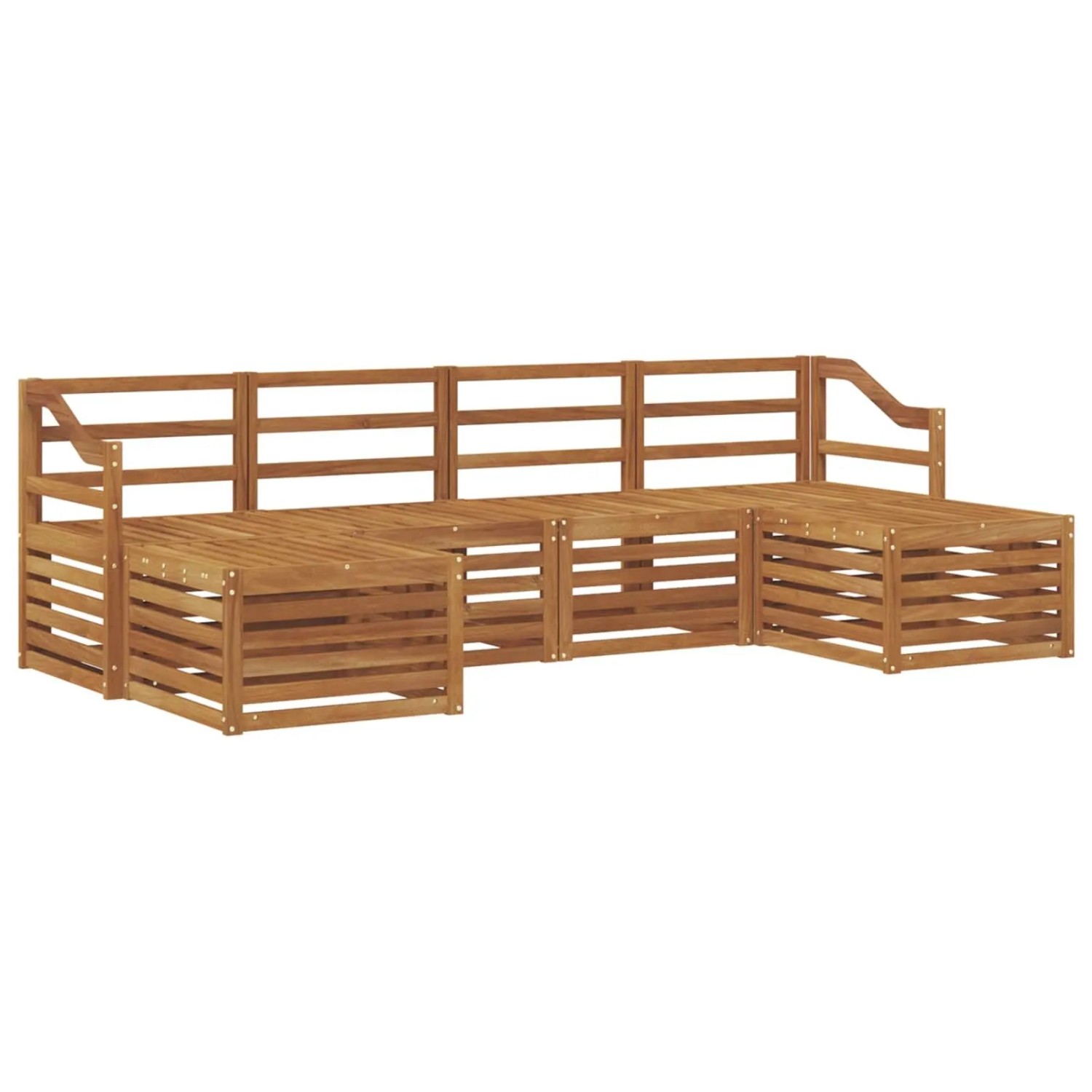 vidaXL Sofagarnituren 6 Tlg Natur Massivholz Akazie 3375264
