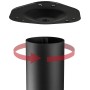 SOTECH 1 Stück Tischbein Höhe 870 mm Ø76 mm Ø80 mm Stahl mit Weißer Oberfläche_4