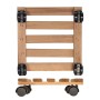 Wagner Multi Roller GH0631, Rolluntersetzer aus Palisanderholz mit 4 Doppelrollen, 280x280mm, 100kg Tragkraft.