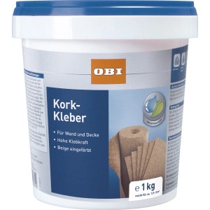 Eimer OBI Kork-Kleber, beige, 1 kg, für Wand- und Deckenkork.