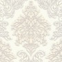 AS-Creation Vliestapete Metropolitan Stories mit Barock Ornamenten in Weiß und Beige.