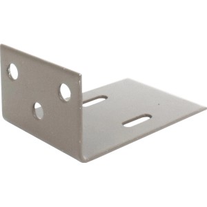 Silbergrauer Winkel aus dem T & J Befestigungs-Set für Shanghai Sichtschutzzaun.