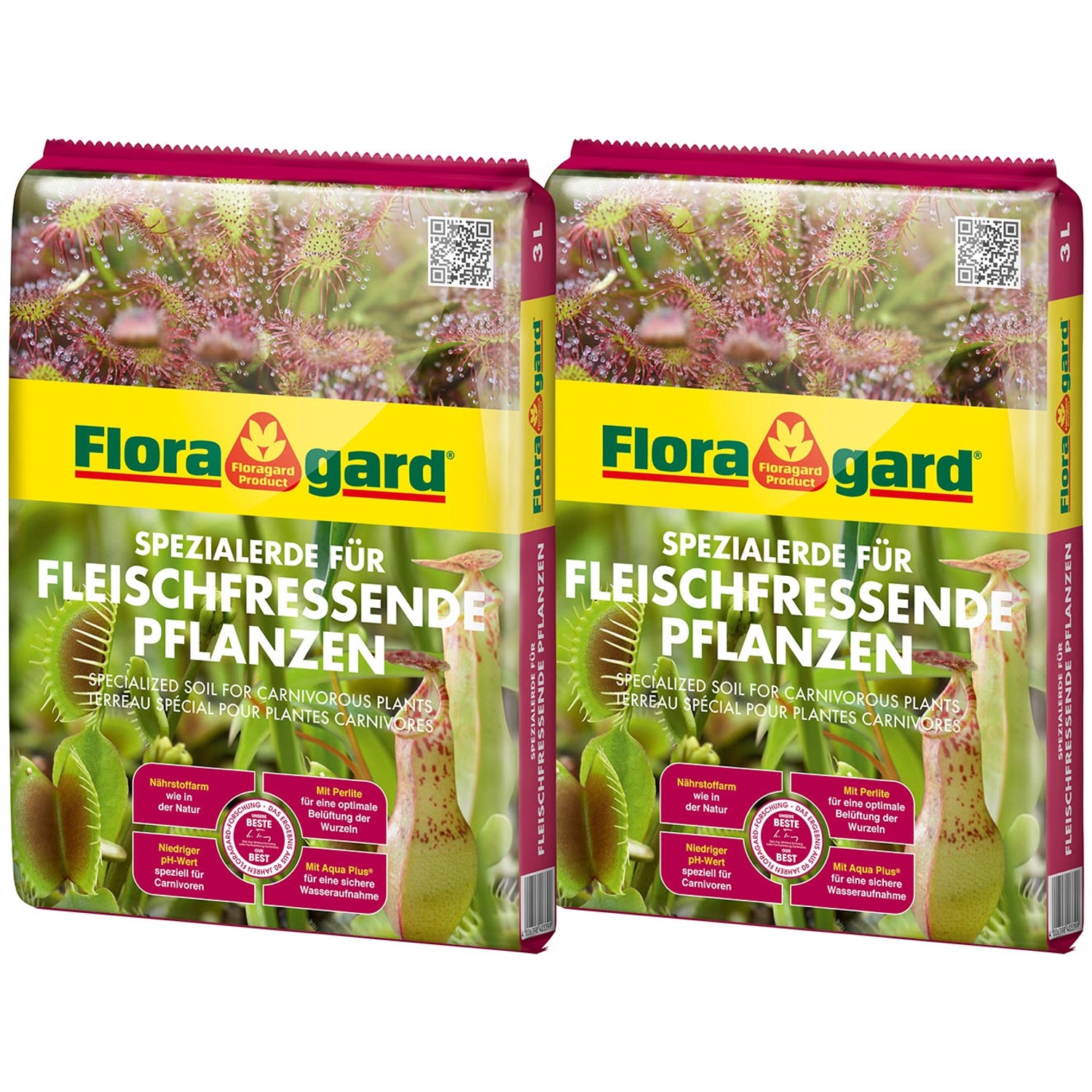 Floragard Spezialerde für fleischfressende Pflanzen 6 l (2 x 3 l)