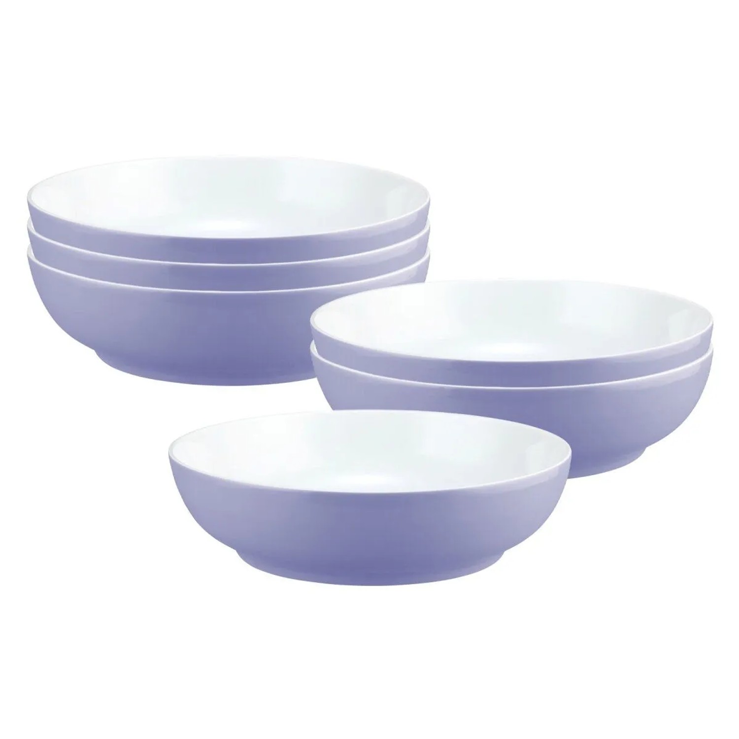 Seltmann Weiden Liberty Pure Colors Foodbowl 25 cm 6er Set Grape Purple