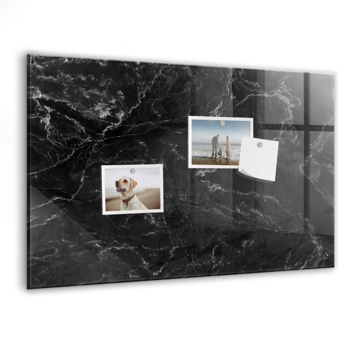 Tulup Magnettafel Aus Glas Schwarzer Marmor 60x40 cm Whiteboard Magnetisch günstig online kaufen