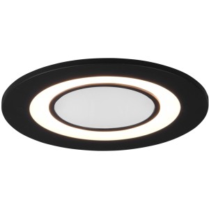 Schwarzer, matter Trio LED Einbauspot Core, 5W, 450 Lumen. Einbaustrahler für Innenräume.