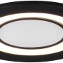 Schwarzer, matter Trio LED Einbauspot Core, 5W, 450 Lumen. Einbaustrahler für Innenräume.