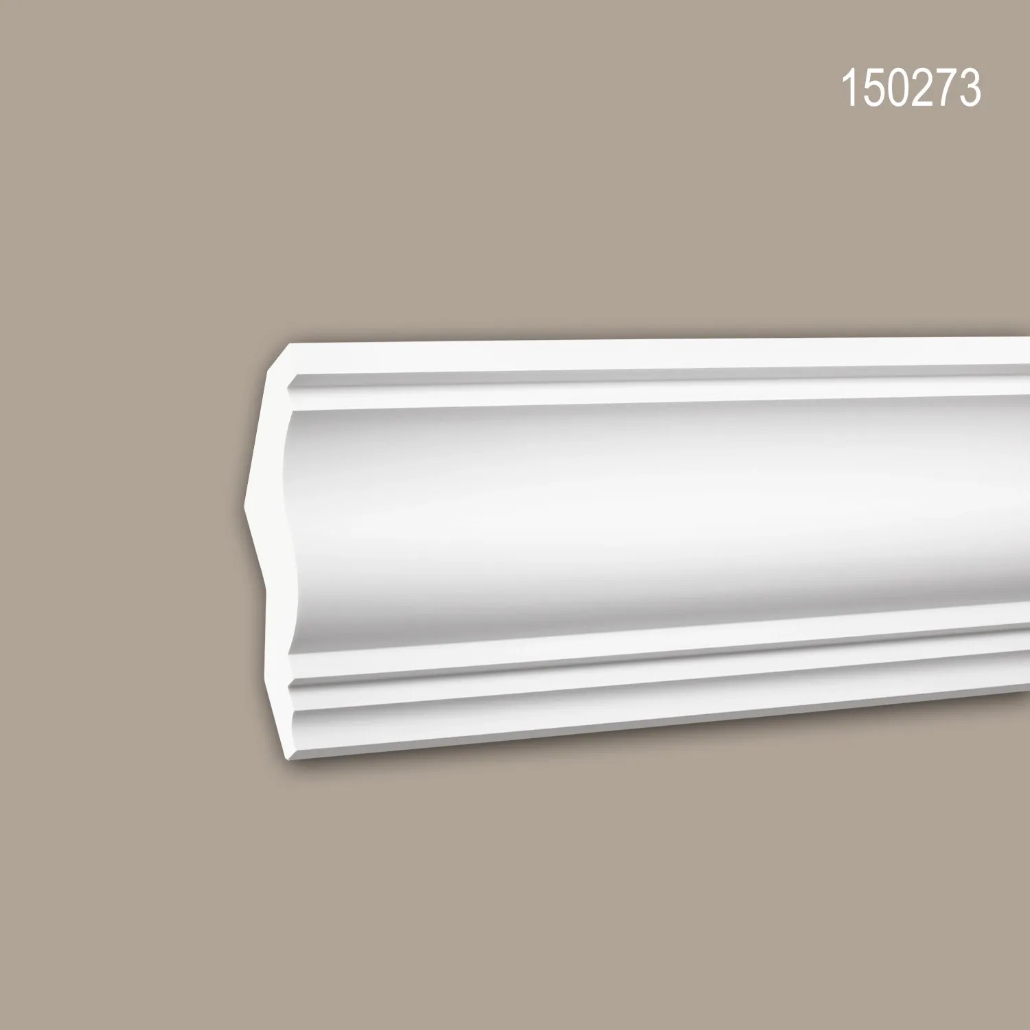 PROFHOME Eckleiste 150273, 8 m Set aus weißen Zierleisten für Paneele.