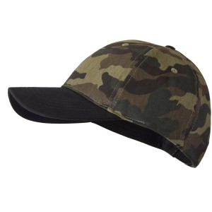 Scheibler Baseball Cap Arolla 9250 Camouflage, Arbeitskleidung mit schwarzem Schirm.