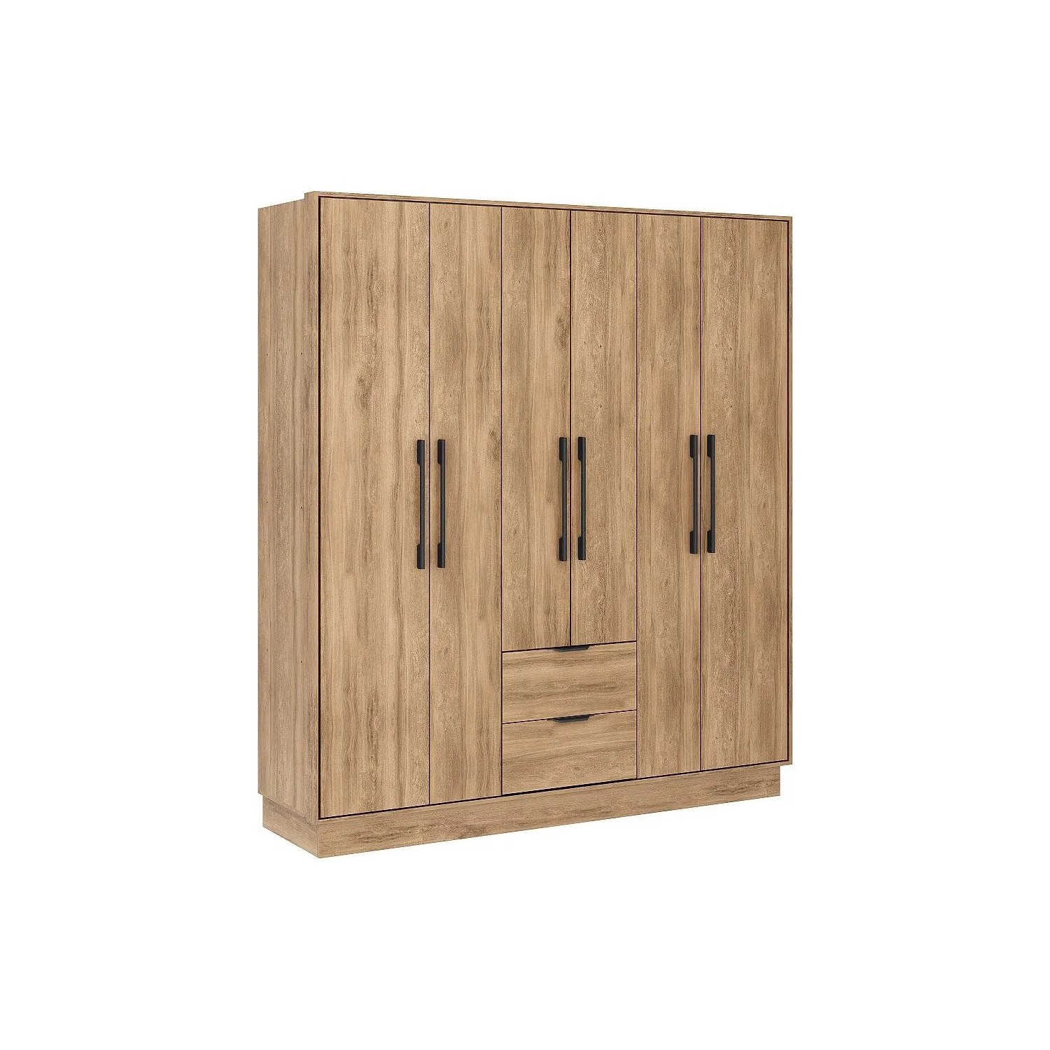 Vente-unique Kleiderschrank Feova Naturfarben Hell 162 cm