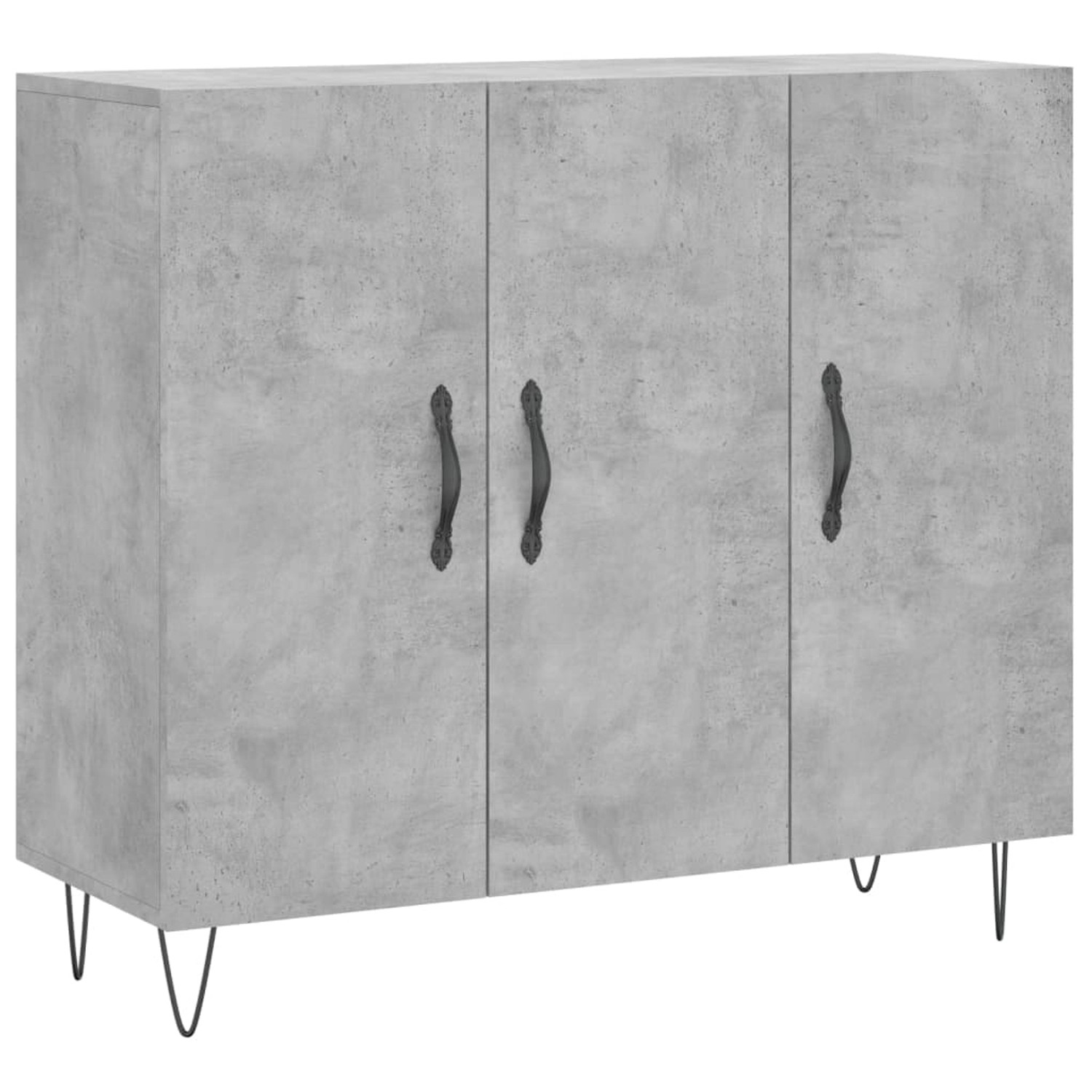 vidaXL Sideboard Betongrau 90x34x80 cm Holzwerkstoff 828104 günstig online kaufen