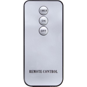 Fernbedienung für LED-Dekoleuchte mit Timer, An/Aus-Knopf.