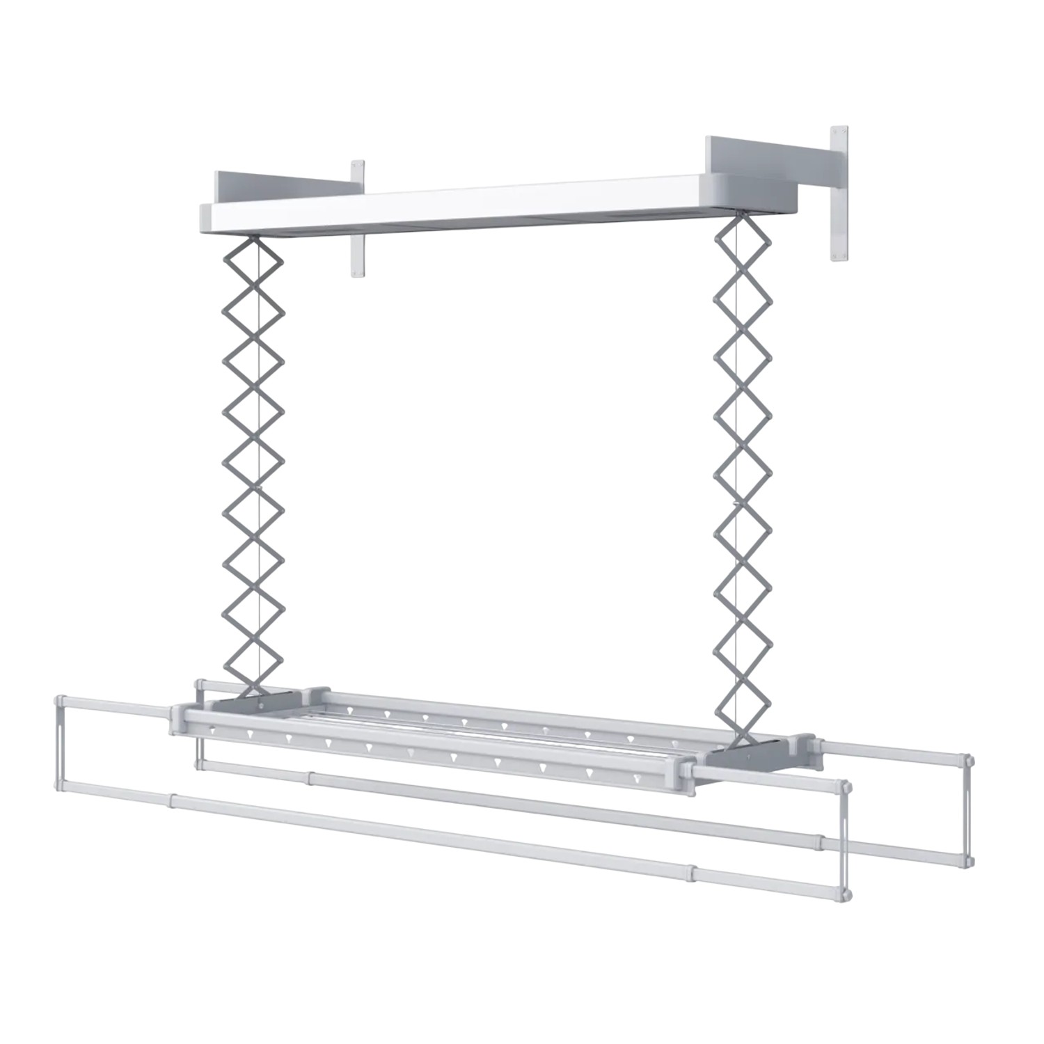 Foxydry Pro Elektrischer Wand Wäscheständer Höhenverstellbar Trockenlänge 16 m Maß 122 cm