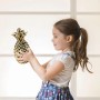 Relaxdays Spardose Ananas Keramik Gold Rutschfest 24 cm x 10,5 cm 650 g_5