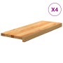 vidaXL Treppenstufen 4 Stk Hellbraun 70x25x2 cm Massivholz Eiche 3282953_3