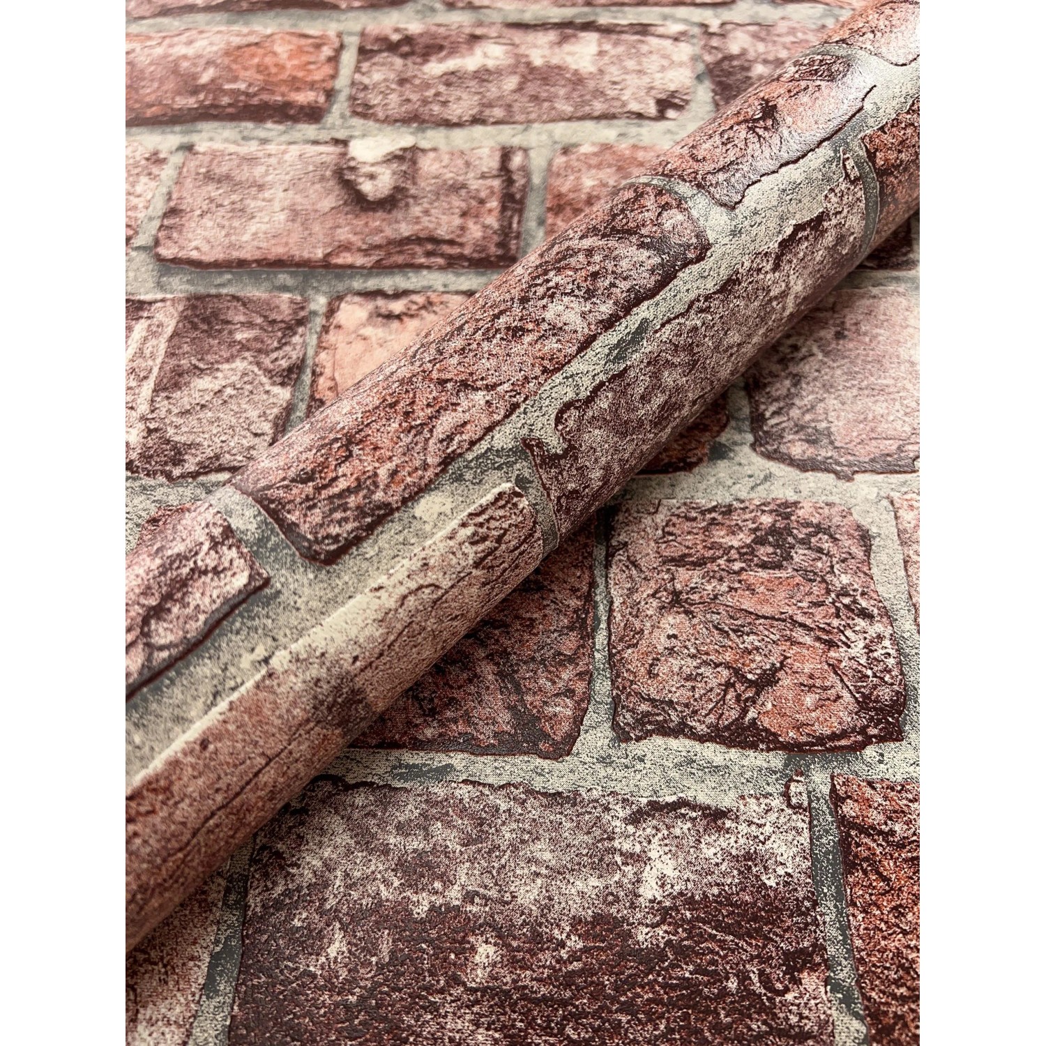 Newroom Vliestapete Odion Red Stein Modern FSC® günstig online kaufen