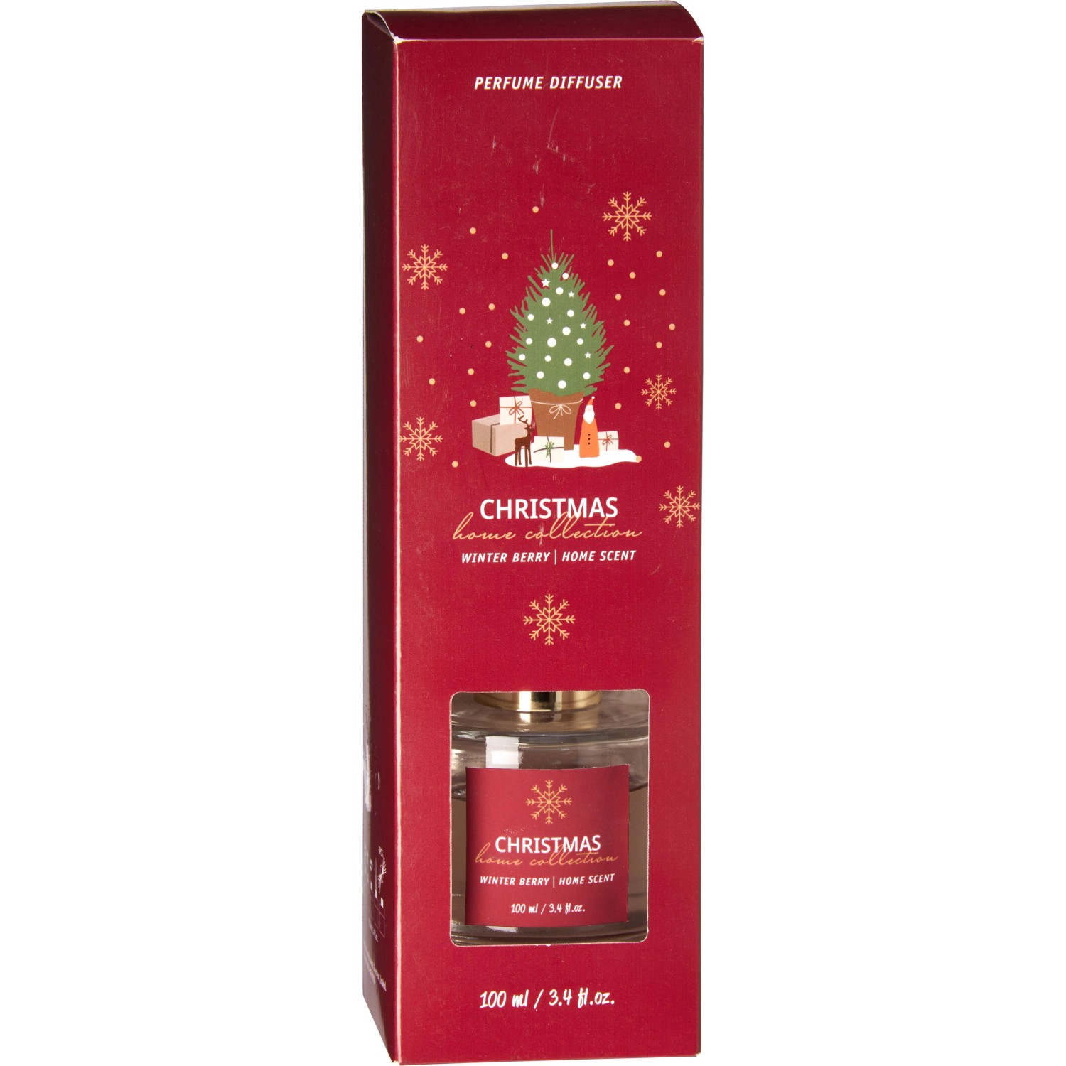 Diffuser-Set Glas Vanille Winterbeere Mistelzweig 3-fach Sortiert 100 ml