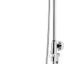 Schulte ExpressPlus Duschsystem Rain, verchromt, mit eckiger Kopf- und Handbrause.