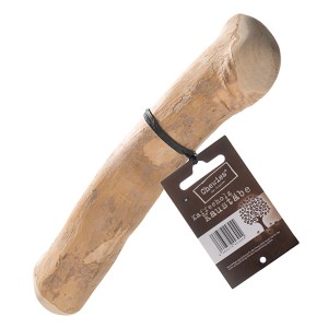 Chewies Kaustab Kaffeeholz M für Hunde, naturbelassenes Kauholz mit Etikett.