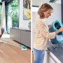 Leifheit Clean Twist M Ergo Bodenwischer-Set mit Eimer und Schleuder in Anwendung.