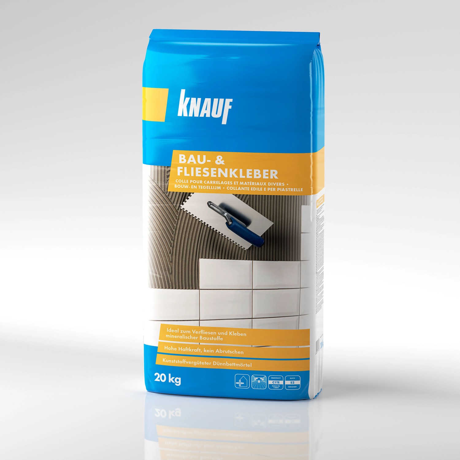 Knauf Bau- & Fliesenkleber Grau 20 kg