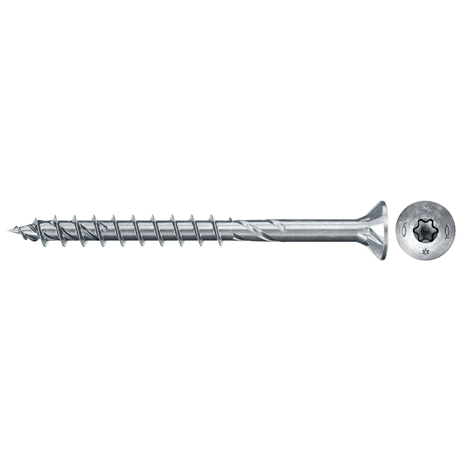 Fischer PowerFast II Holzschraube, Senkkopf, TX-Antrieb, Ø 5x80 mm, Teilgewinde