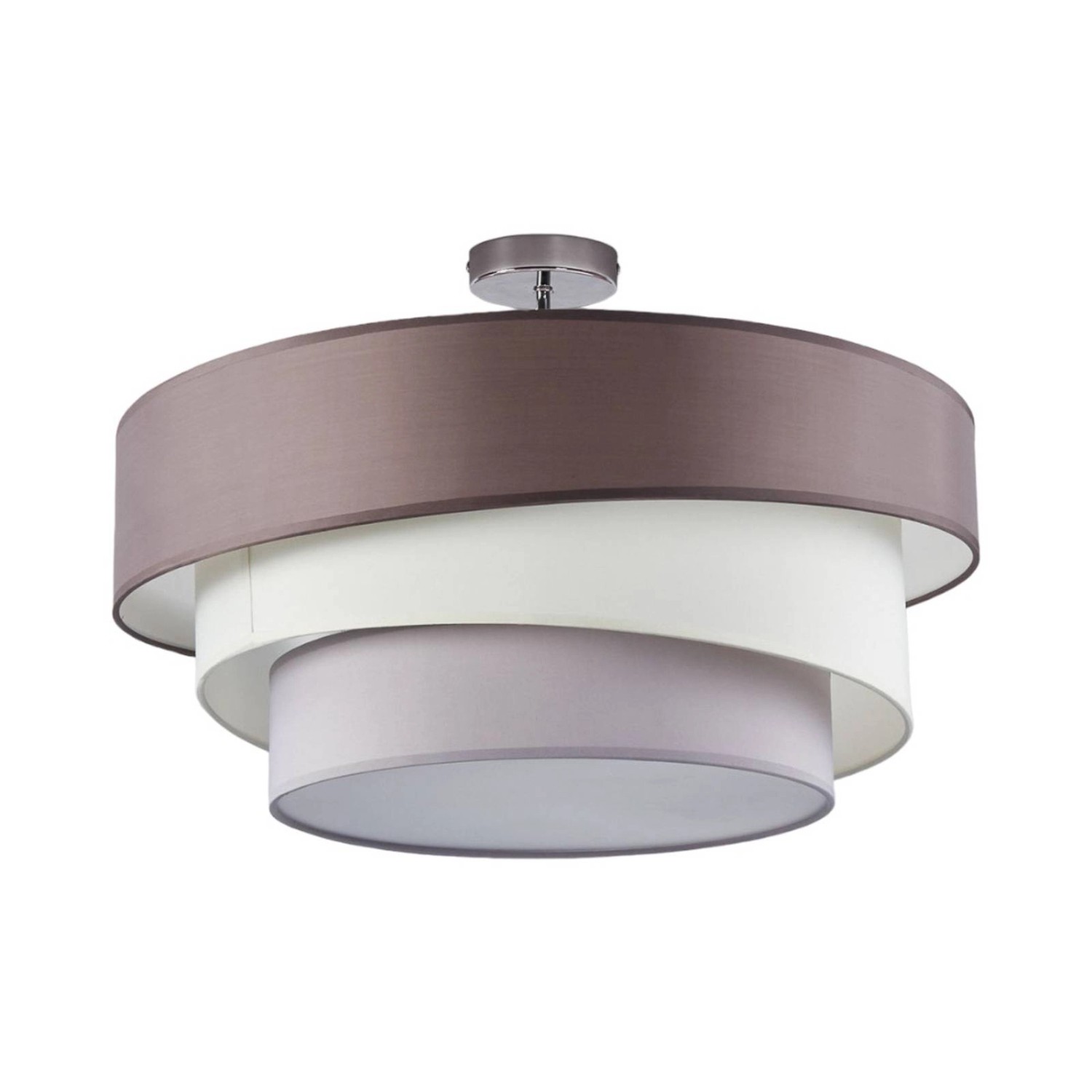 Lindby Deckenlampe Melia 9639031 Modern in Alu aus Textil 3-flammig E27 Wohnzimmerleuchte