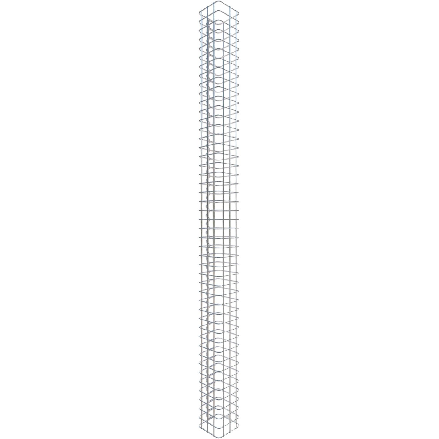 Gabiona Gabionen-Säule eckig 230 x 17 x 17 cm Maschenw 5 x 5 cm