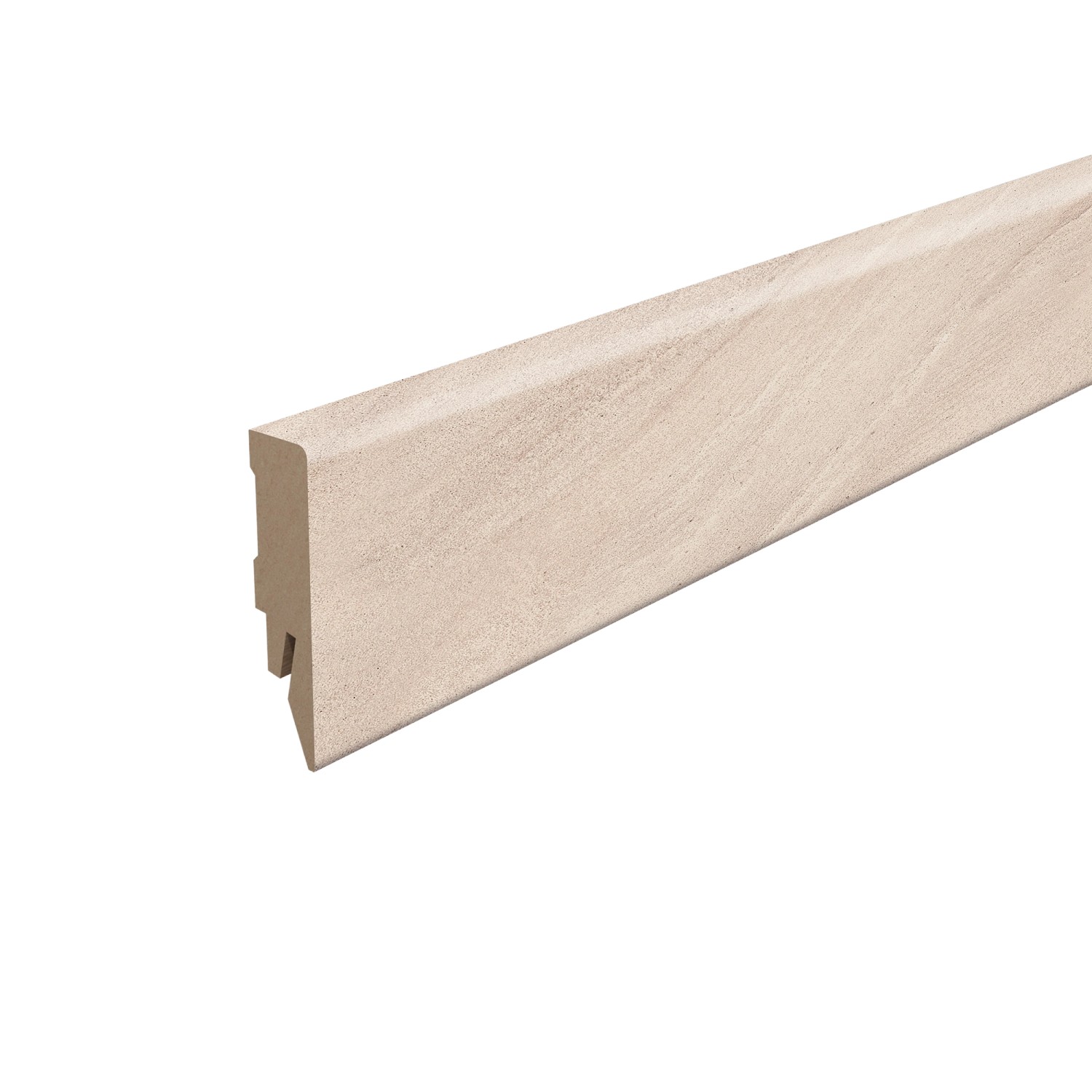 Egger Sockelleiste L687 Kubisch für Fußboden Calvia 6 cm Stein Sandgrau günstig online kaufen