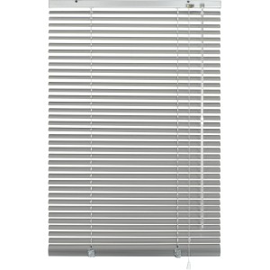 Gardinia Aluminium Jalousie, 80x175 cm, silberfarben. Sicht- und Sonnenschutz für Fenster.