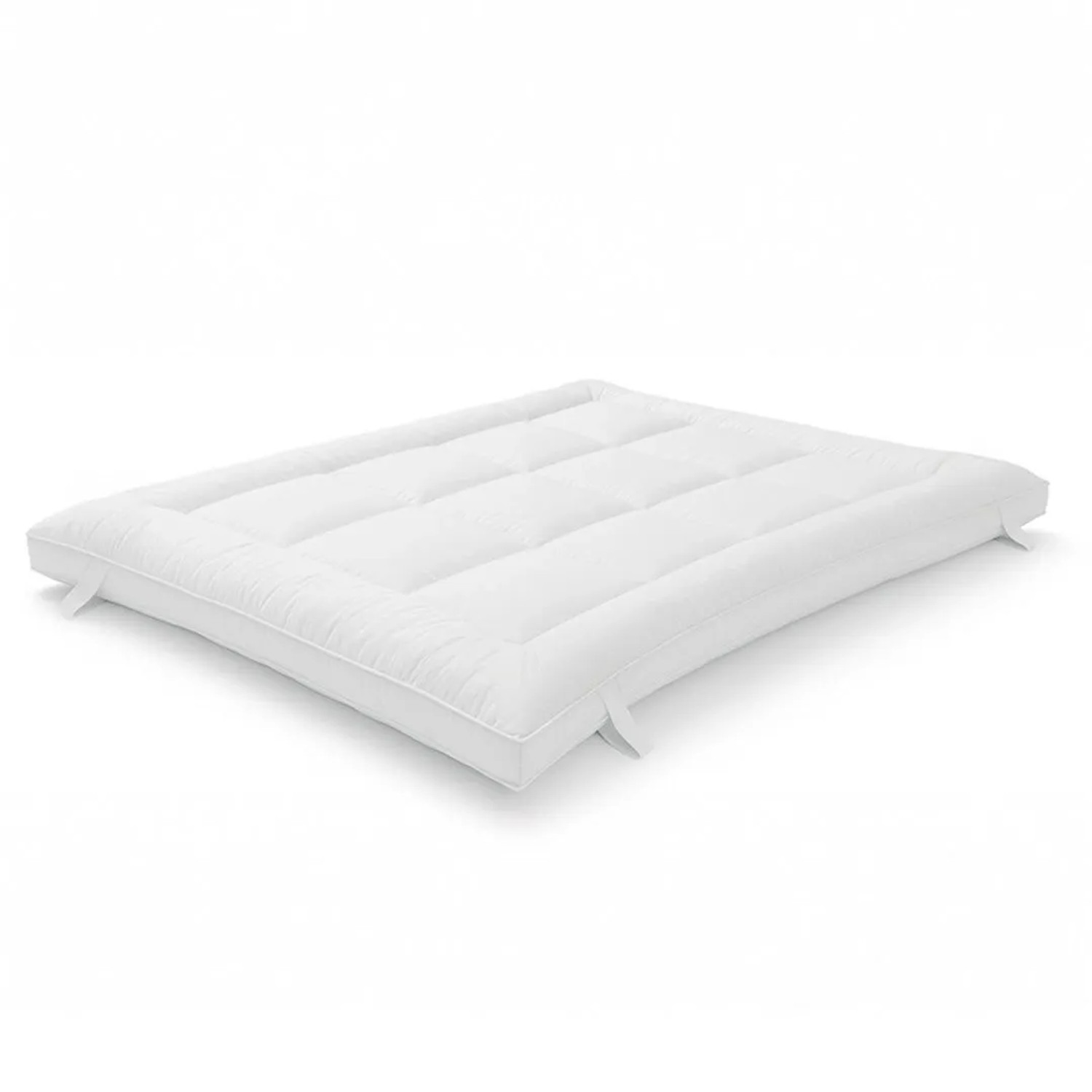 The White Stone Topper 120x190 cm aus 800 g/m²  Gepolsterter Matratzenschoner mit Wattekugelfüllung und  Mikrofaserbezug