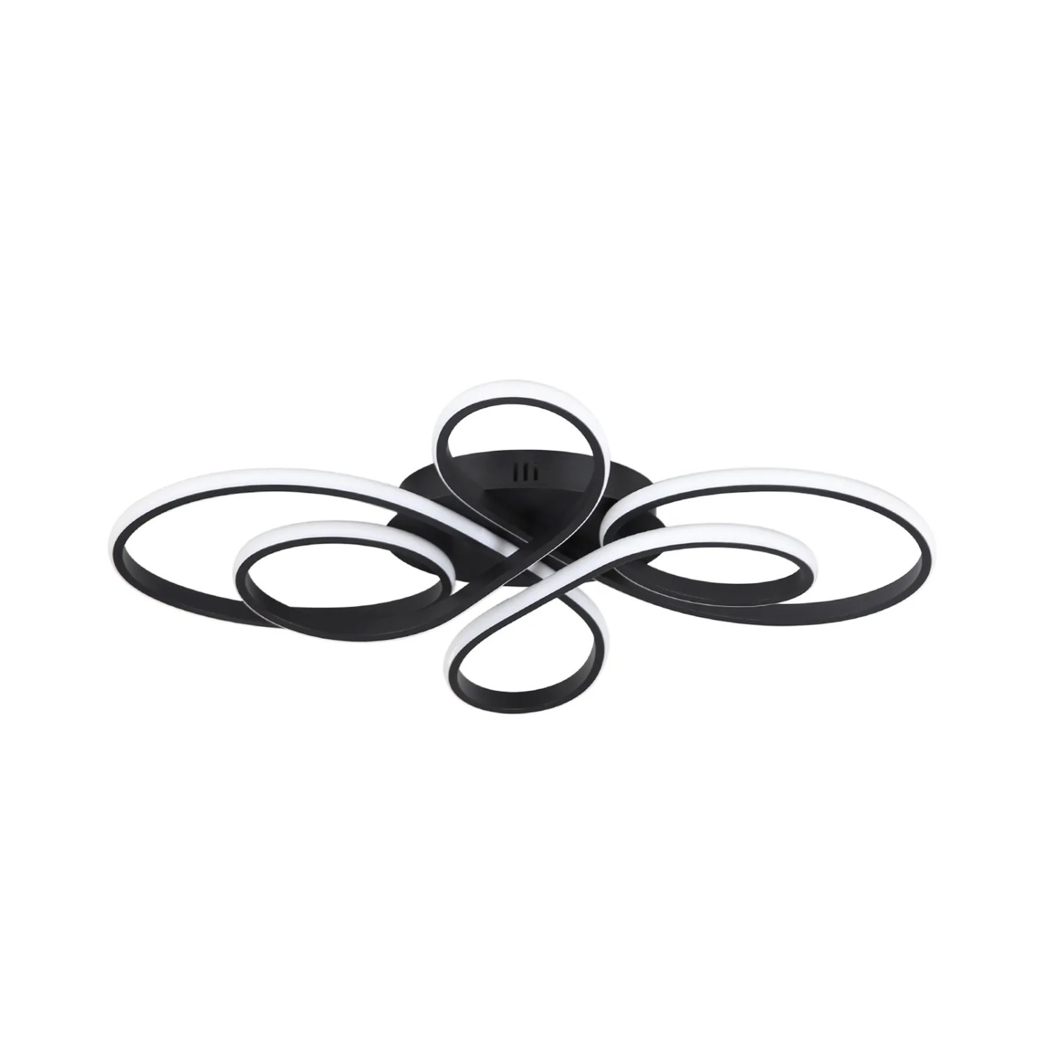 NETTLIFE LED Deckenleuchte aus Metall L80cmSchwarz-1