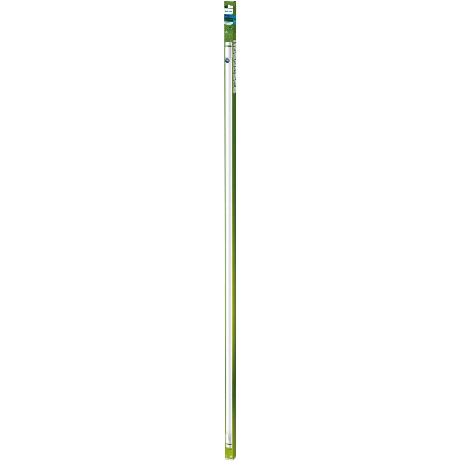 Philips LED-Leuchtmittel G13 Röhre, 20W, 3700lm, 151,4cm lang. LED-Leuchtstofflampe für energiesparende Beleuchtung.